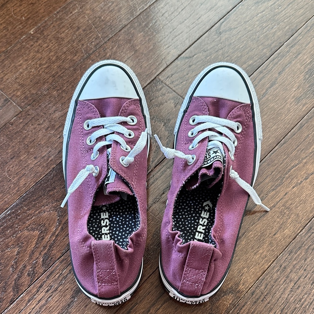 Converse Burgundy Low-Top Sneakers